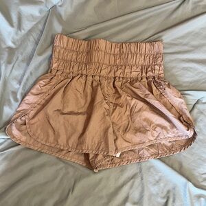 Free People Movement Gold Shorts